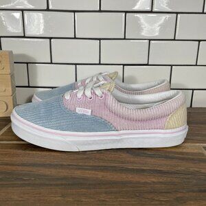 Vans Era Youth Girls Size 6.5 Shoes Lilac Snow Blue Fog Corduroy Skate Sneakers